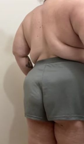 Playing before my shower