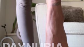 After the Run: Barefoot Unwind feet soles white socks dirty socks dirty sneakers soles arches