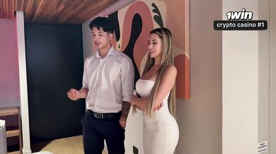 Real estate agent wants to try the bed fantasy now!