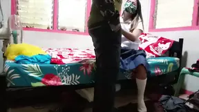 SOLDIER FUCK HER VIRGIN STEPSISTER BEFORE GOING ON DUTY