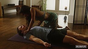 Bellesa - Dude Gets Horny In Class With His Gorgeous Yoga Instructor Demi Sutra - Teaser Video