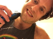 Giant Guy Shaves & Doms Shrunken Sissy In Sink POV
