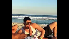 Skinny guy with a big dick putting his black dick in a Young 18+ guy on the public beach - linktr.ee/marretaxx