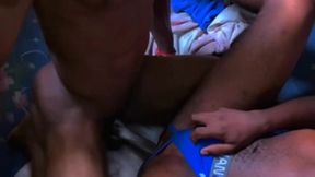 ghetto fuck and chill, cumload on ass