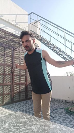 Indian desi man enjoy shower and masterbation and oil massage