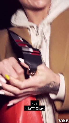 Skinny red haired German woman during a pov Fuck date in public   Clip 1