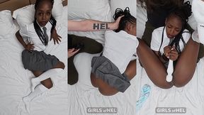 oh, stepdaughter was a bad bad girl and deserves spanking