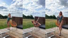 new video je m’exhibe sur ma terrasse privee te chauffe avec mes gros seins ...