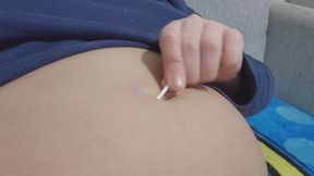 Qtip Bellybutton Cleaning Fetish – Sensual Navel Play, Slow Insertion, Deep Circular Motions, Dirty to Clean Transformation
