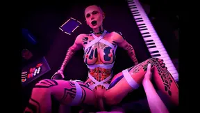 Alien Goddess Rides Hard in Classic Pose – Cosmic Pleasure Unleashed