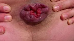 spread and prolapse my asshole, show my feet in nylon stockings