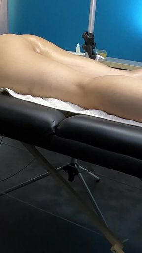 Husband Watches Wife Masseur Touch His Dick on Wife's Body Humping Grinding in Massage Center