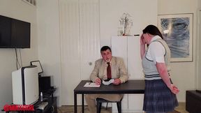 Minx Visits The Headmaster Part 1 (MP4 Format)