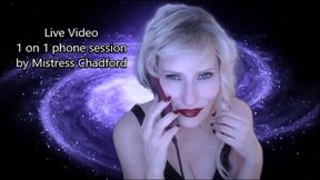 1 on 1 Entrancement Phone Session by Mistress Chadford