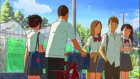 Dubbed Your Name – Anime Couple Engages in Very Tasty Intimacy Session