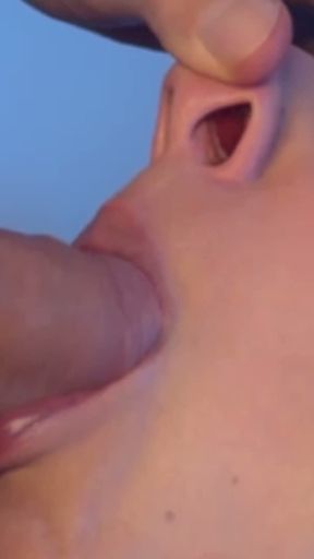 She really loves dicks! Sniffs, sucks, licks and takes cum in the nose!   Clip 1