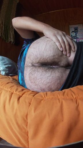 Hairy Amateur Boy Exposes His Big Dick and Fuzzy Hole in a POV Close-Up Stroke Session