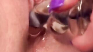 Using my rose suction vibe on my big clitoris