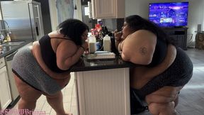 Brianna & YaYa Birthday Cake Stuffing!