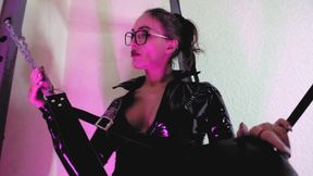 Femdom Mistress Eva Latex Goggles Milf Fetish BDSM Solo Kink Goddess Heels Toys PVC Vinyl