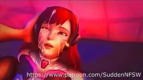 Mei Widowmaker Share Steaming Solo Sessions in Hot Hentai Fantasies