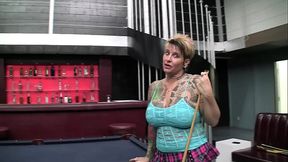 Heavily Tattooed And Pierced Biker Chick Black Widow Sucks And Fucks
