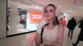 Pinkloving's Public Seduction: No Panties, Anal Delights