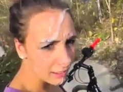 Facial on the biking trail