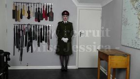 New Recruit - Miss Jessica Wood is talking about the importance of Discipline, Obedience & Smartness in her Army Uniform