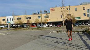 Short trip with stockings and short mini