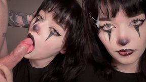 My Gothic girlfriend is Obsessed with Blowjobs
