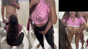 فضيحة صاحب محل الملابس زانق سمر البياعة فى المخزن بوس و تقفيش يلا دخله ولعت كسى كسم اهاتها ولعة