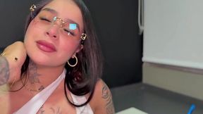 Latina Roommate's Stress Relief: Intense Doggystyle & BJ Session