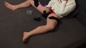 Crossdresser Wearing And Jerking In Stepmoms Panties