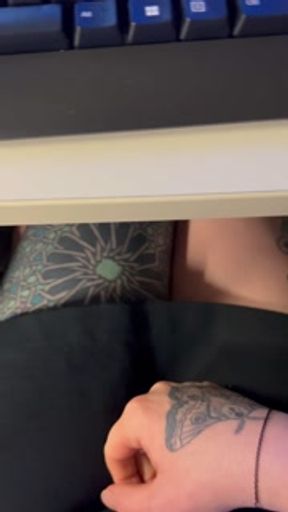 Desperate to pee at my desk, not allowed to leave my office