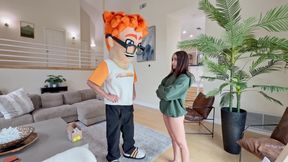 Shaved Petite Mia River Gives Footjob &amp; Takes Facial on PornDudeCasting