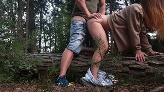 A Stranger Fucked Me Doggystyle After I Sucked Him in the Forest
