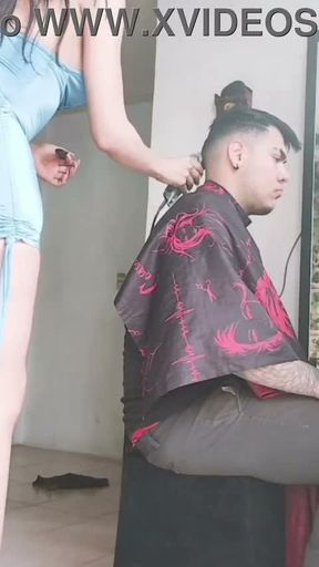 I visited the girl who cuts my hair, and she was wearing a sexy, tight dress that accentuated her
