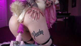 Puppy girl fuck machine