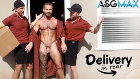 Hot Delivery Hunks Spitroast Tatted Client - Blain O'Connor, Bruce Jones, Colt S