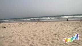 back to beach just to flash pussy for public voyeurs