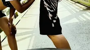 SKULL CANDY PUBLIC BLOW JOB OUTSIDE SWALLOW CUM