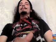 Rocker guy Max Harley loves to jack his own big dick