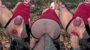 arty boer and pntreasures outdoor pov double fisting.