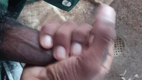 Hot desi boy pissing hard cock