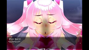 pink heart [ futa hentai game ] ep.2 huge cock futanari transformation !
