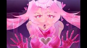 pink heart [ futa hentai game ] ep.2 huge cock futanari transformation !
