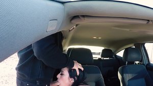 Cum Louder - Amateur deepthroat in a car