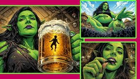 Curvy Green Goblin Giantess Devours Tiny Adventurers & Villagers - GIANTESS VORE POV