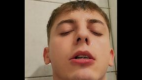 18 year old boy humiliates himself by drinking his own piss